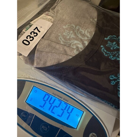 Lady Noiz Dress Women L Brown Turquoise Embellished Bling 3/4 Lace Slv Bohemian - Picture 8 of 8